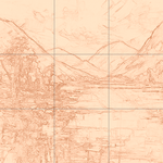 Sepia sketch with grid