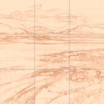 Sepia sketch with grid