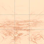 Sepia sketch with grid