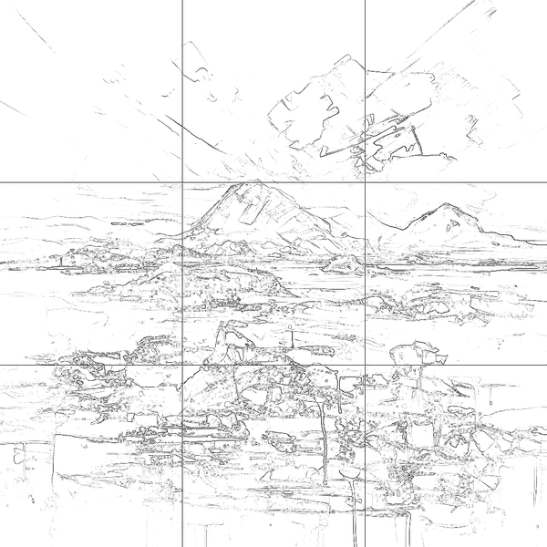 Sketch with grid