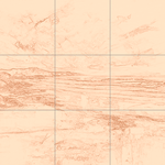 Sepia sketch with grid