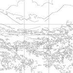 Line drawing with grid