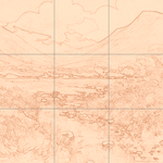 Sepia sketch with grid