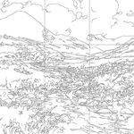 Line drawing with grid