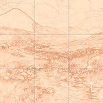 Sepia sketch with grid