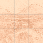 Sepia sketch with grid