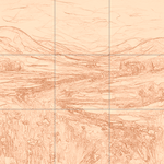 Sepia sketch with grid