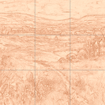 Sepia sketch with grid