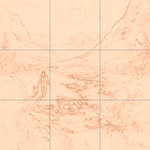 Sepia sketch with grid