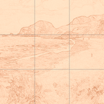 Sepia sketch with grid