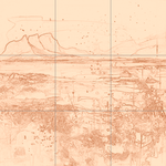 Sepia sketch with grid