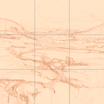 Sepia sketch with grid