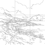 Line drawing with grid