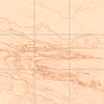 Sepia sketch with grid