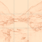 Sepia sketch with grid