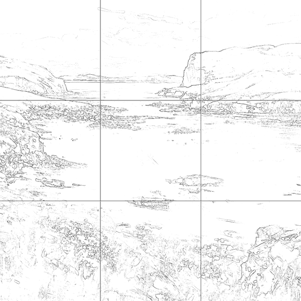 Sketch with grid