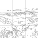 Line drawing with grid