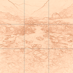 Sepia sketch with grid