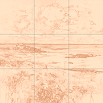 Sepia sketch with grid