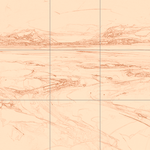 Sepia sketch with grid