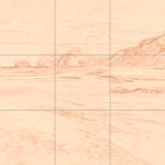 Sepia sketch with grid