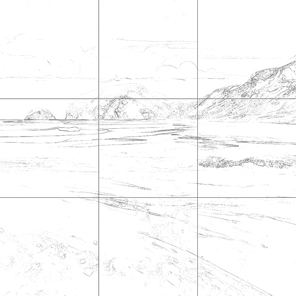 Sketch with grid