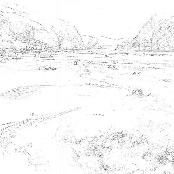 Sketch with grid