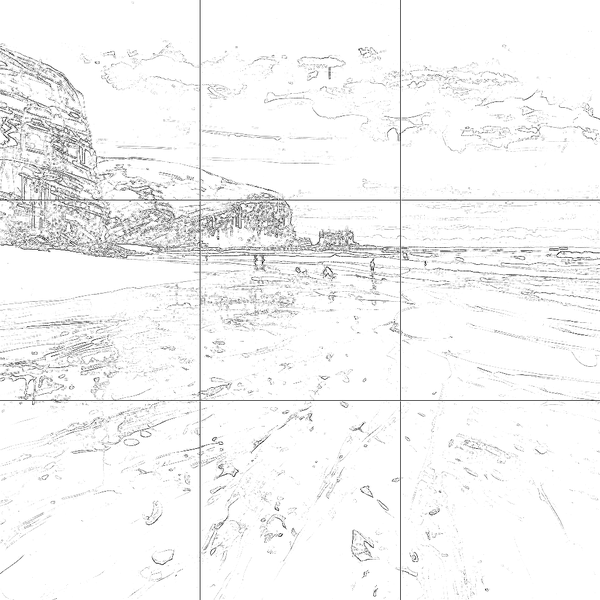 Sketch with grid