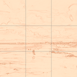 Sepia sketch with grid