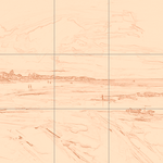 Sepia sketch with grid