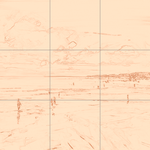 Sepia sketch with grid