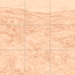 Sepia sketch with grid