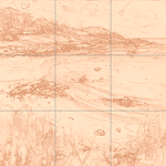 Sepia sketch with grid