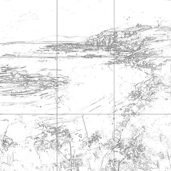 Sketch with grid