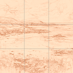 Sepia sketch with grid