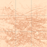 Sepia sketch with grid