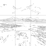 Line drawing with grid