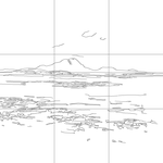 Line drawing with grid