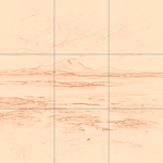 Sepia sketch with grid