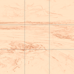 Sepia sketch with grid