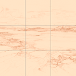 Sepia sketch with grid