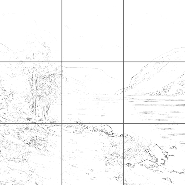 Sketch with grid