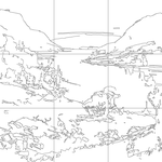 Line drawing with grid