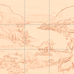 Sepia sketch with grid