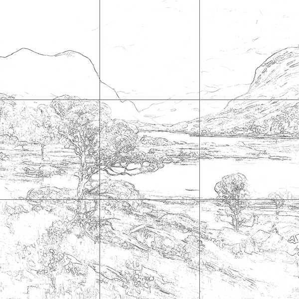 Sketch with grid