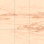 Sepia sketch with grid