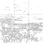 Line drawing with grid