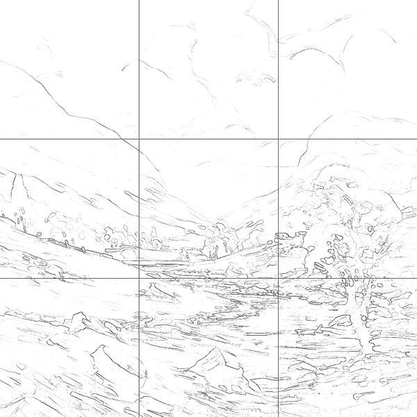 Sketch with grid