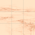 Sepia sketch with grid