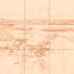 Sepia sketch with grid